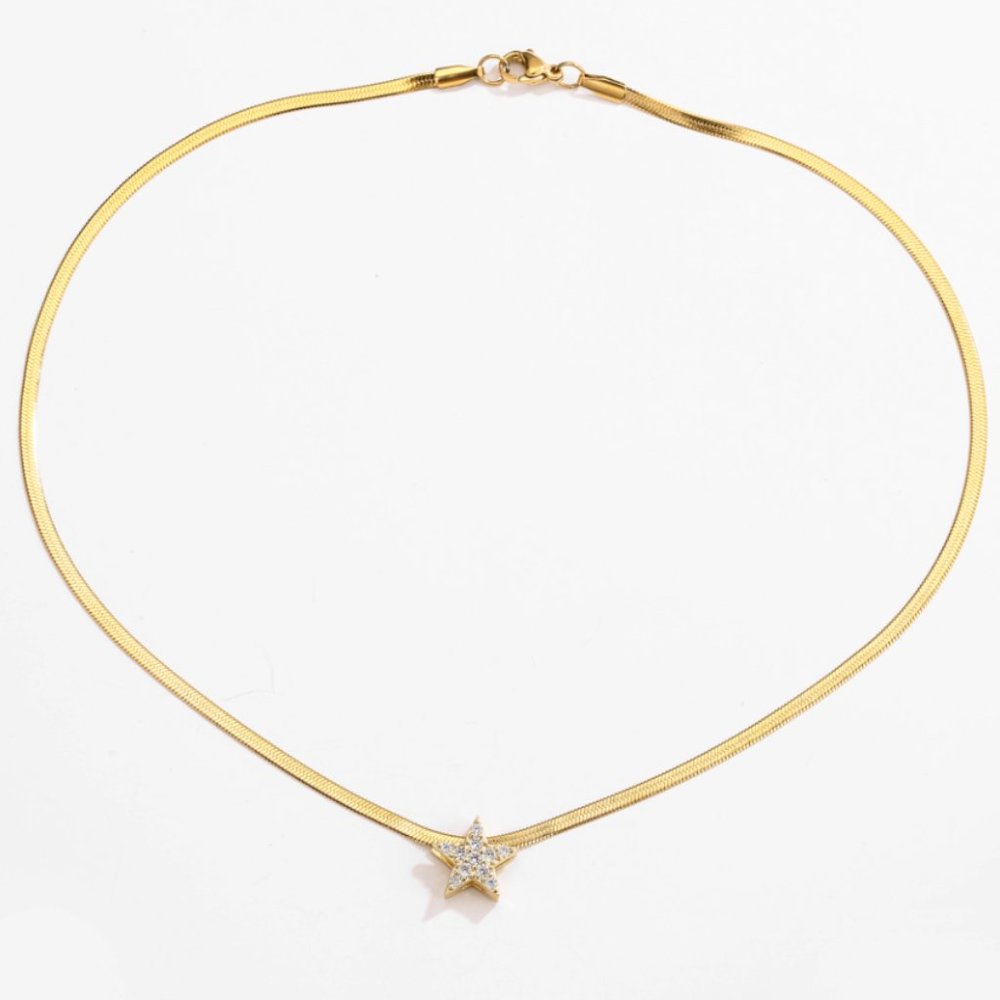 Necklace star  gold